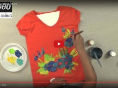 Setacolour orange flower T-shirt