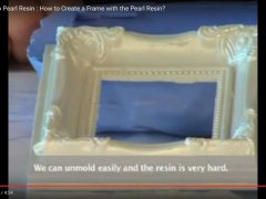 Pearl resin frame