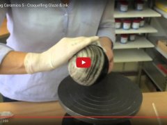 Botz crackle glaze and ink