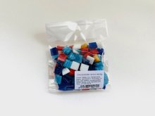 Stakleni mozaik 10X10mm, mix  80g