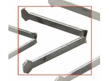 Metalni nosač 2 kraka X 50 mm 1250°C