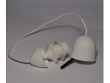 Luster grlo bijelo E-27, 80cm