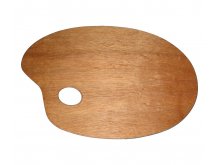 Paleta drvena ovalna 20x30cm