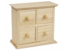 Komoda drvena mini 13x14,5x7cm