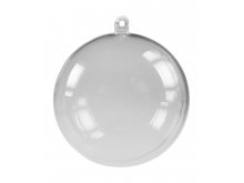 Plastična kugla 90mm prozirna
