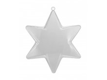 Plastična zvijezda 100mm prozirna