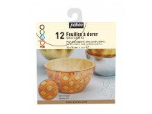 Zlatni listići-crveni kvadratići set 12/1