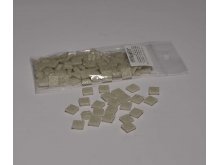 Stakleni mozaik 10x10mm 80g silver grey
