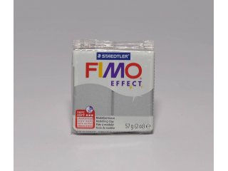 Fimo effect 81 metallic silver 56g