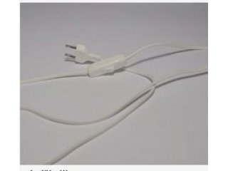 Kabel s prekidačem bijeli 2m