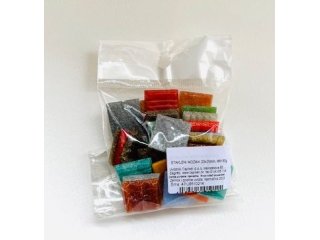 Stakleni mozaik 20x20 mm, mix 80g