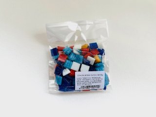 Stakleni mozaik 10X10mm, mix  80g
