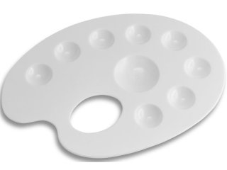 Paleta plastična oval 20X14 cm