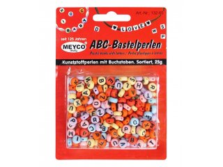 Perle plastične 25g abeceda