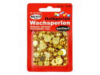 Perle voštane 10g zlatne