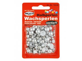 Perle voštane 10g srebrne