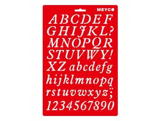 Šablona Abc 20x31cm