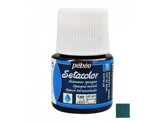 Boja za tkaninu svjetlucava Black jet 45ml