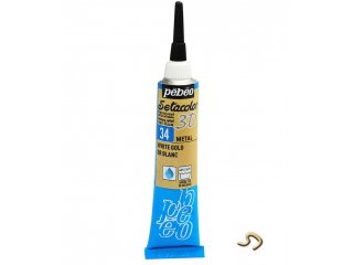 Kontur pasta za tkaninu metalik gold white 20ml