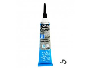 Kontur pasta za tkaninu glitter silver powder 20ml