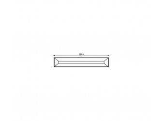Brušeno staklo bevel 1 x 6cm