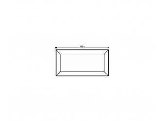 Brušeno staklo bevel 7.6 x 15.2cm