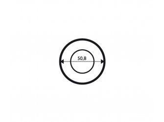 Brušeno staklo bevel 2.51cm krug