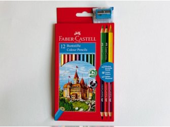 Drvene Boje 12+3 boje+šiljilo Faber Castell