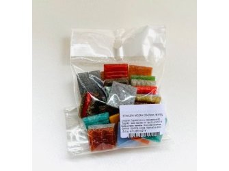 Stakleni mozaik 20x20 mm, mix 80g