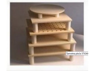 Šamotna ploča 49x44x1,7cm 1300°C