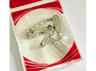 Kopče za broš 5/1 srebrne 25mm