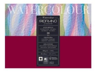 Blok Fabriano Watercolour 30X40 200g 20L