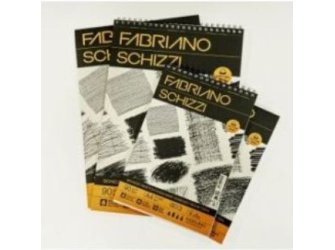 Blok Fabrian.Schizzi A4 90 g 80L spiralni Top Side