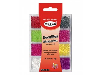 Perle staklene 2,5mm 60g razne boje-2