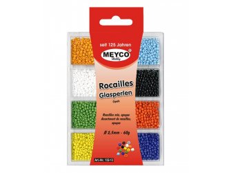 Perle staklene 2,5mm 60g razne boje-3
