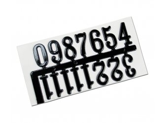 Brojevi za sat crni 20mm
