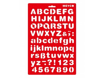 Šablona Abc 20x31cm
