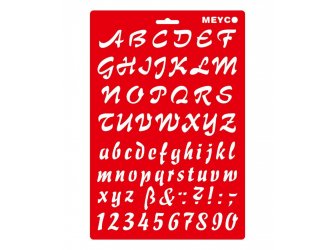Šablona Abc 20x31cm