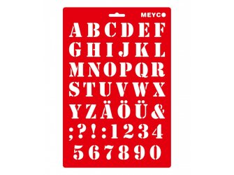 Šablona Abc 20x31cm