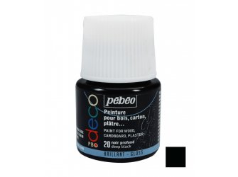 Dekorativna boja sjajna Deep black 45ml