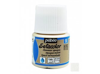 Boja za tkaninu svjetlucava Ivory 45ml