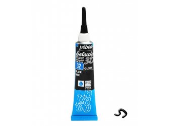 Kontur pasta za tkaninu sjajna black 20ml