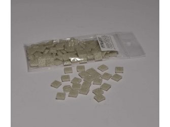 Stakleni mozaik 10x10mm 80g silver grey