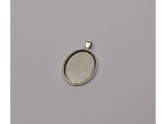 Medaljon metalni ovalni 3x2,5cm