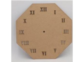 Drvena podloga za sat osmerokutna pr.29cm