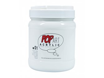 Pop art akril 700ml Titanium white